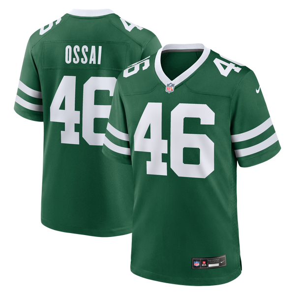 New York Jets Joseph Ossai Nike Legacy Green Team Game Jersey