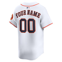 Houston Astros Nike White Home Limited Custom Jersey