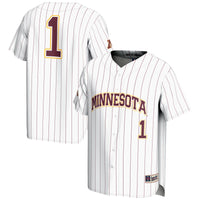 #1 Minnesota Golden Gophers GameDay Greats Lightweight Baseball Jersey - White