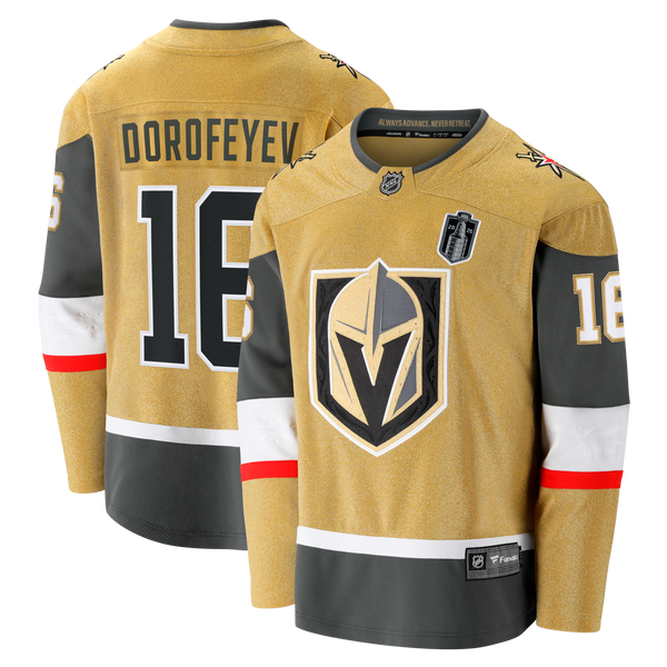 Vegas Golden Knights Pavel Dorofeyev Fanatics Gold 2026 Stanley Cup Final Breakaway Jersey