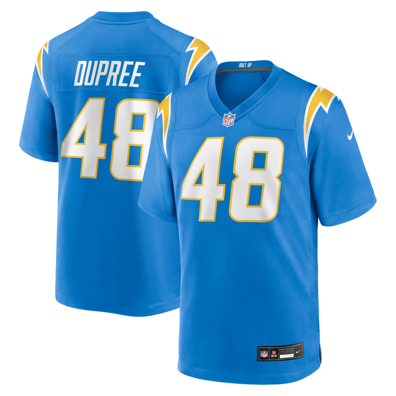 Los Angeles Chargers Bud Dupree Nike Powder Blue Team Game Jersey
