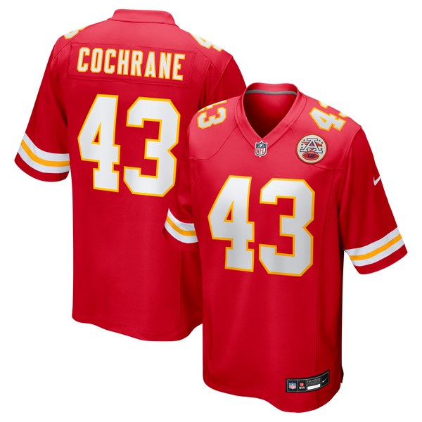 Kansas City Chiefs Jack Cochrane Nike Red Game Player Jersey