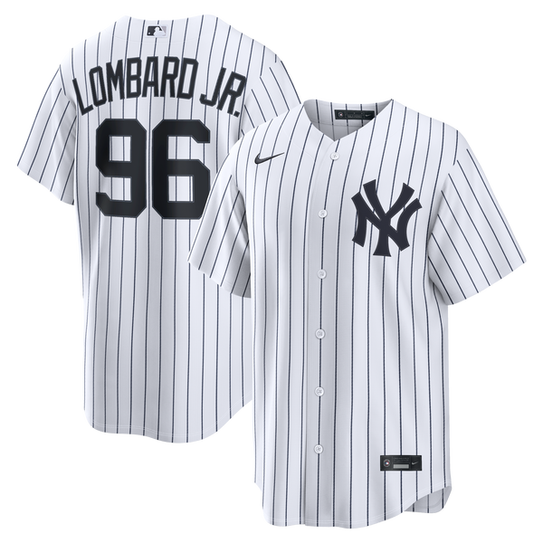 New York Yankees George Lombard Jr. Nike White Home Replica Jersey