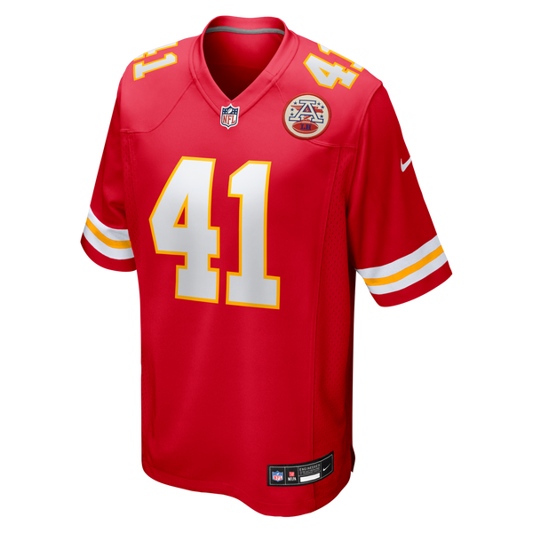 Kansas City Chiefs James Winchester Nike Red Game Jersey