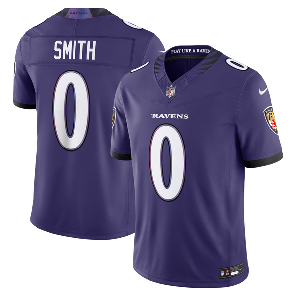 Baltimore Ravens Roquan Smith Nike Purple Team Vapor F.U.S.E. Stitched Limited Jersey