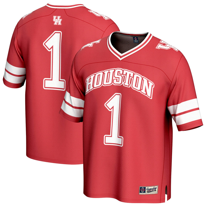 Houston Cougars GameDay Greats Lightweight Collegiate Football Fashion Jersey - Red