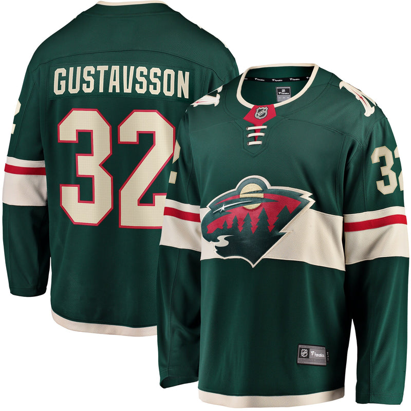 Minnesota Wild Filip Gustavsson Fanatics Green Home Breakaway Player Jersey