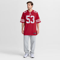 San Francisco 49ers Jaden Dugger Nike Scarlet Team Game Jersey