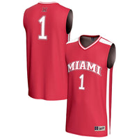 #1 Miami University RedHawks GameDay Greats Lightweight Collegiate Basketball Fashion Jersey - Red