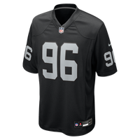 Las Vegas Raiders Jonah Laulu Nike Black Team Game Jersey