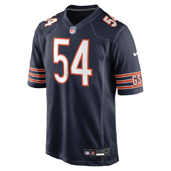 Chicago Bears Logan Jones Nike Navy Team Game Jersey