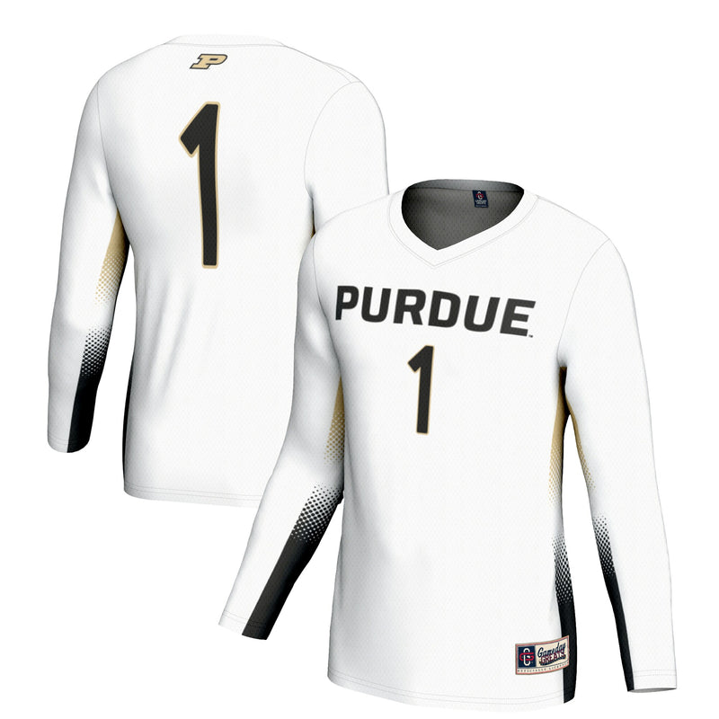 #1 Purdue Boilermakers GameDay Greats Lightweight Volleyball Jersey - White