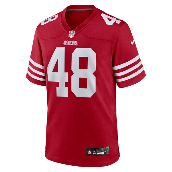 San Francisco 49ers Tatum Bethune Nike Scarlet Game Jersey