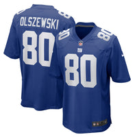 New York Giants Gunner Olszewski Nike Royal Team Game Jersey