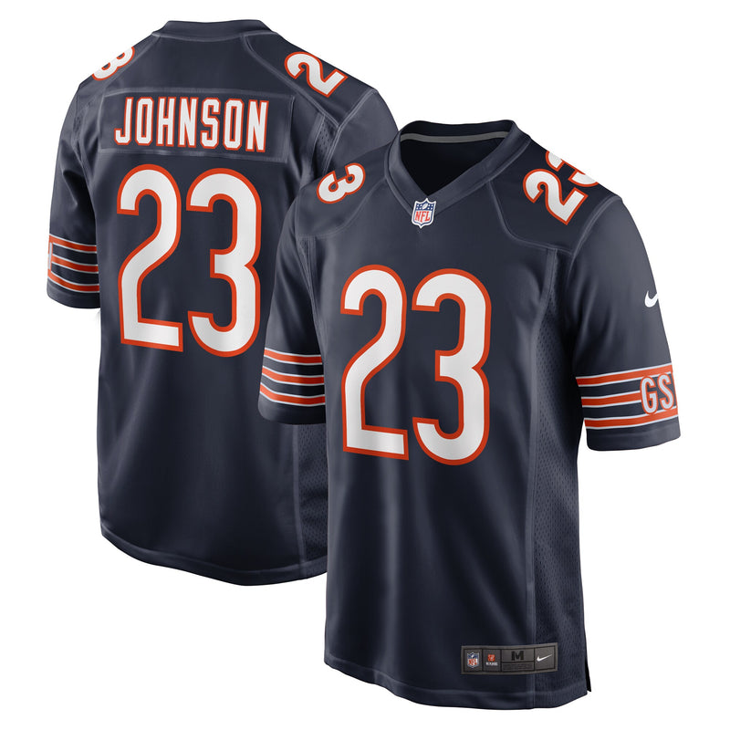 Chicago Bears Roschon Johnson Nike Navy Team Game Jersey