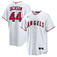 Los Angeles Angels Reggie Jackson Nike White Home Retired Player Replica Jersey