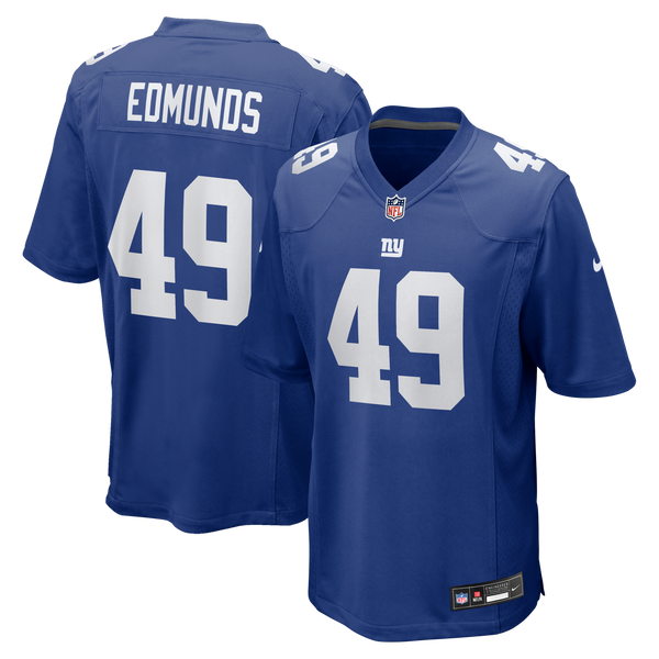 New York Giants Tremaine Edmunds Nike Royal Team Game Jersey