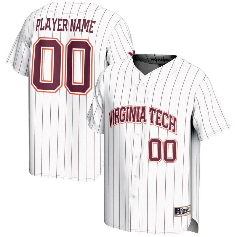 Virginia Tech Hokies GameDay Greats NIL Pick-A-Player Lightweight Baseball Jersey - White