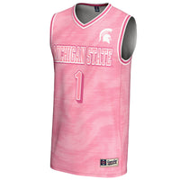 #1 Michigan State Spartans GameDay Greats Lightweight Basketball Fashion Jersey - Pink