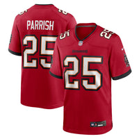 Tampa Bay Buccaneers Jacob Parrish Nike Red Team Game Jersey