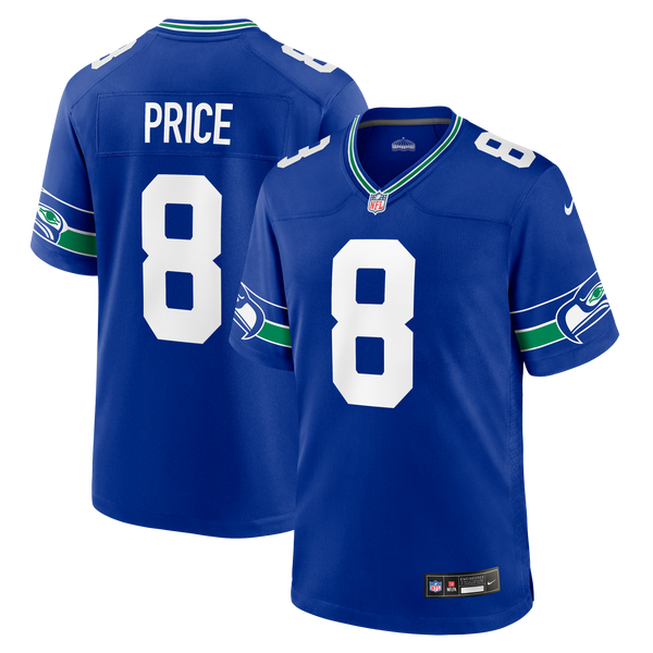 Seattle Seahawks Jadarian Price Nike Royal Alternate Game Jersey