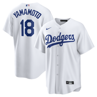 Los Angeles Dodgers Yoshinobu Yamamoto Nike White Home Replica Jersey
