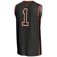 #1 Virginia Cavaliers GameDay Greats Lightweight Basketball Jersey - Black