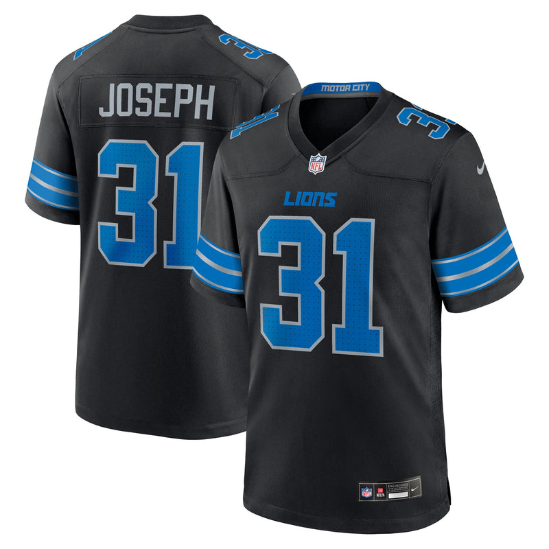 Detroit Lions Kerby Joseph Nike Black Alternate Game Jersey