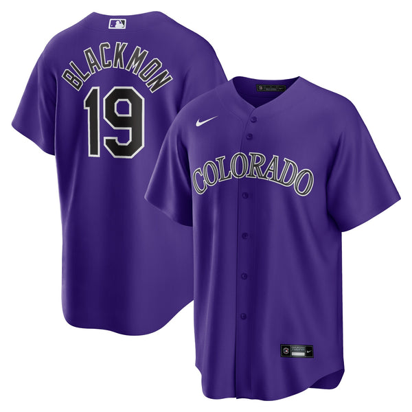 Colorado Rockies Charlie Blackmon Nike Purple Alternate Replica Player Name Jersey