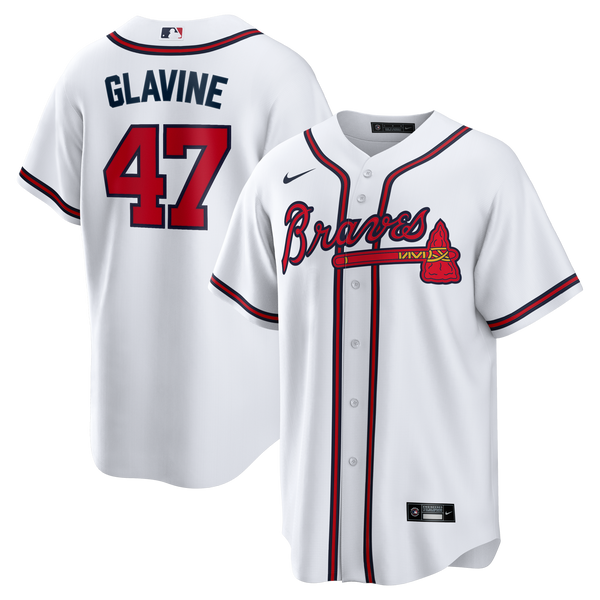 Atlanta Braves Tom Glavine Nike White Home Retired Player Replica Jersey