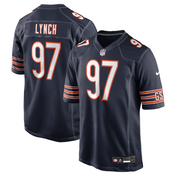 Chicago Bears James Lynch Nike Navy Team Game Jersey