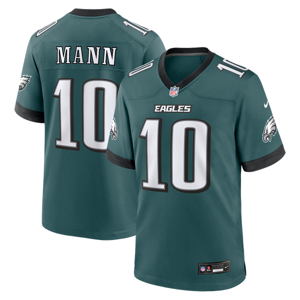 Philadelphia Eagles Braden Mann Nike Midnight Green Team Game Jersey