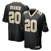 New Orleans Saints Pete Werner Nike Black Game Jersey
