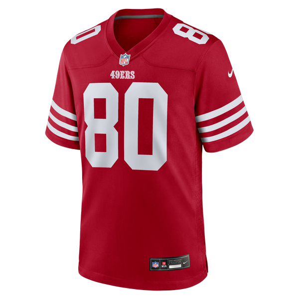 San Francisco 49ers Jerry Rice Nike Scarlet Retired Game Player Jersey