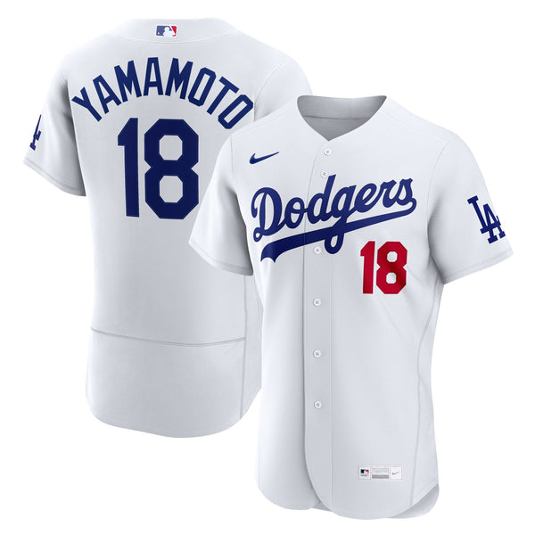Los Angeles Dodgers Yoshinobu Yamamoto Nike White Home Authentic Jersey