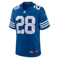 Indianapolis Colts Jonathan Taylor Nike Royal Alternate Game Jersey