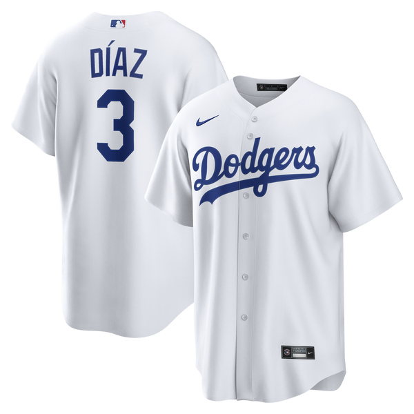 Los Angeles Dodgers Edwin Díaz Nike White Home Replica Jersey
