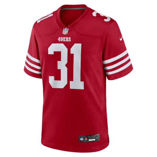 San Francisco 49ers Isaac Guerendo Nike Scarlet Game Jersey