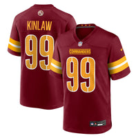 Washington Commanders Javon Kinlaw Nike Burgundy Team Game Jersey