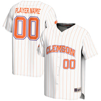 Clemson Tigers GameDay Greats NIL Pick-A-Player Lightweight Baseball Jersey - White