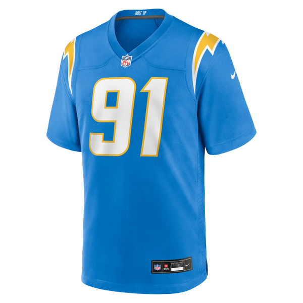 Los Angeles Chargers Nick Barrett Nike Powder Blue Team Game Jersey