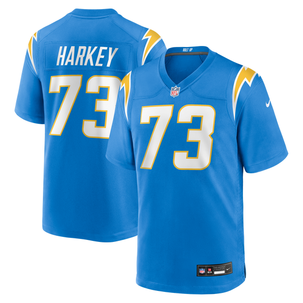 Los Angeles Chargers Alex Harkey Nike Powder Blue Team Game Jersey
