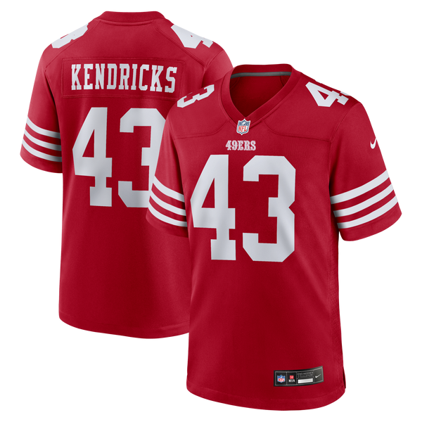 San Francisco 49ers Eric Kendricks Nike Scarlet Team Game Jersey