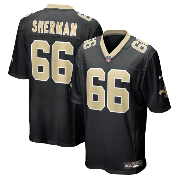 New Orleans Saints William Sherman Nike Black Team Game Jersey