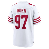 San Francisco 49ers Nick Bosa Nike White Team Game Jersey