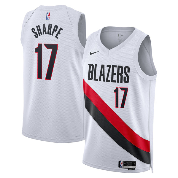 Portland Trail Blazers Nike Replica Association Edition Swingman Jersey - White - Shaedon Sharpe