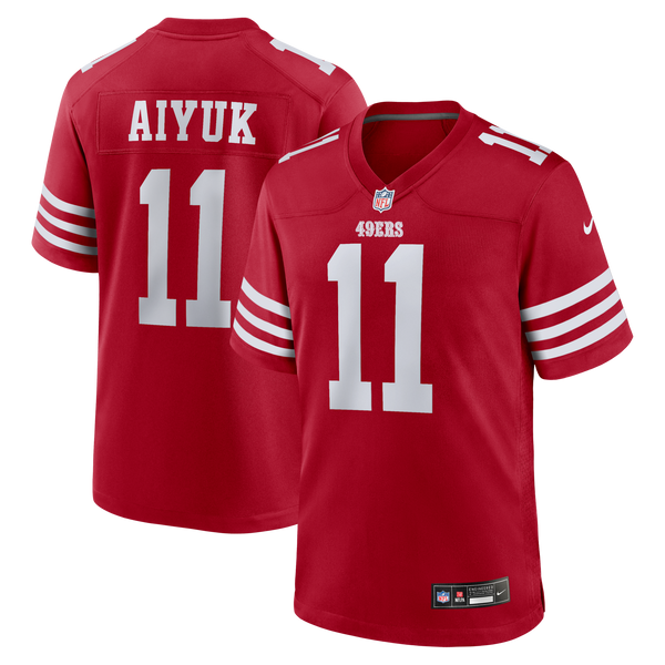 San Francisco 49ers Brandon Aiyuk Nike Scarlet Team Player Game Jersey