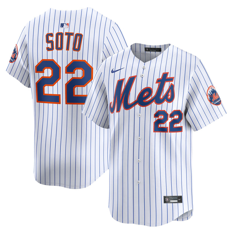 New York Mets Juan Soto Nike White Home Limited Jersey