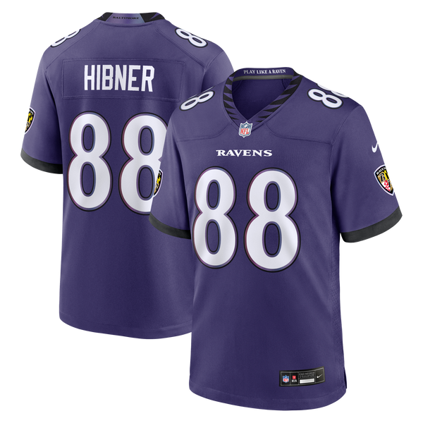 Baltimore Ravens Matthew Hibner Nike Purple Team Game Jersey