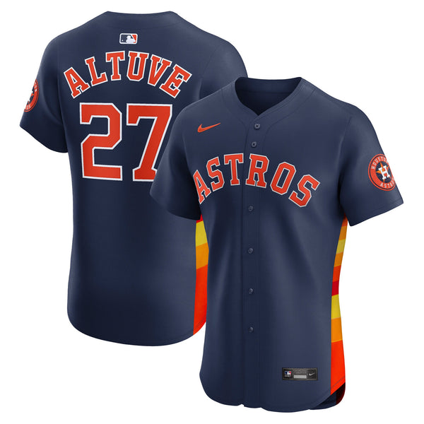 Houston Astros Jose Altuve Nike Navy Alternate 2 Elite Player Jersey